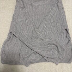 lululemon athletica Gray Crew Neck Sweater
